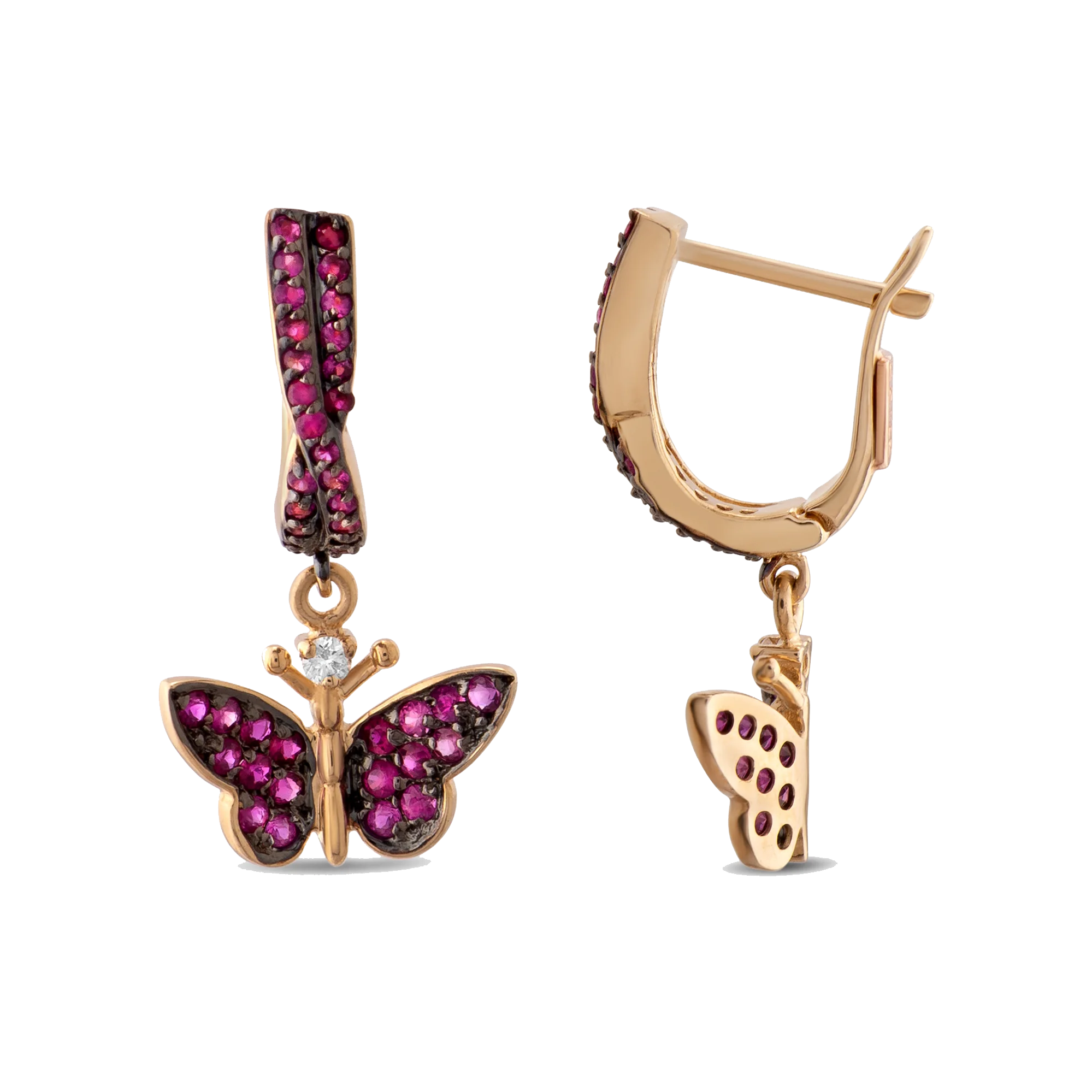 Monarch Butterfly серьги