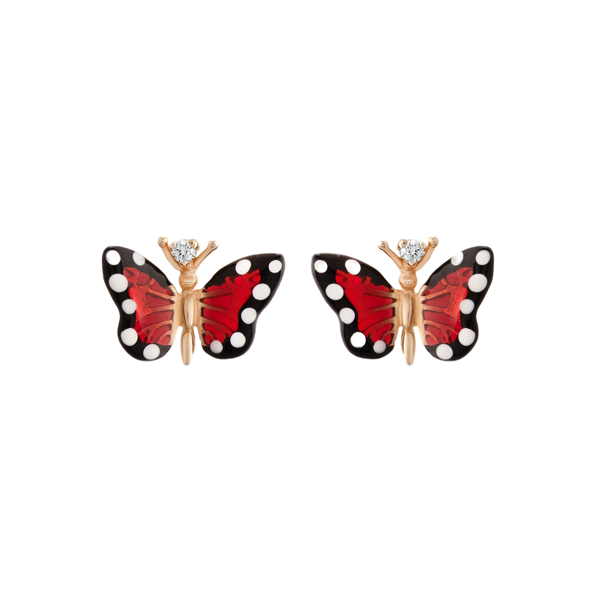 Monarch Butterfly Серьги