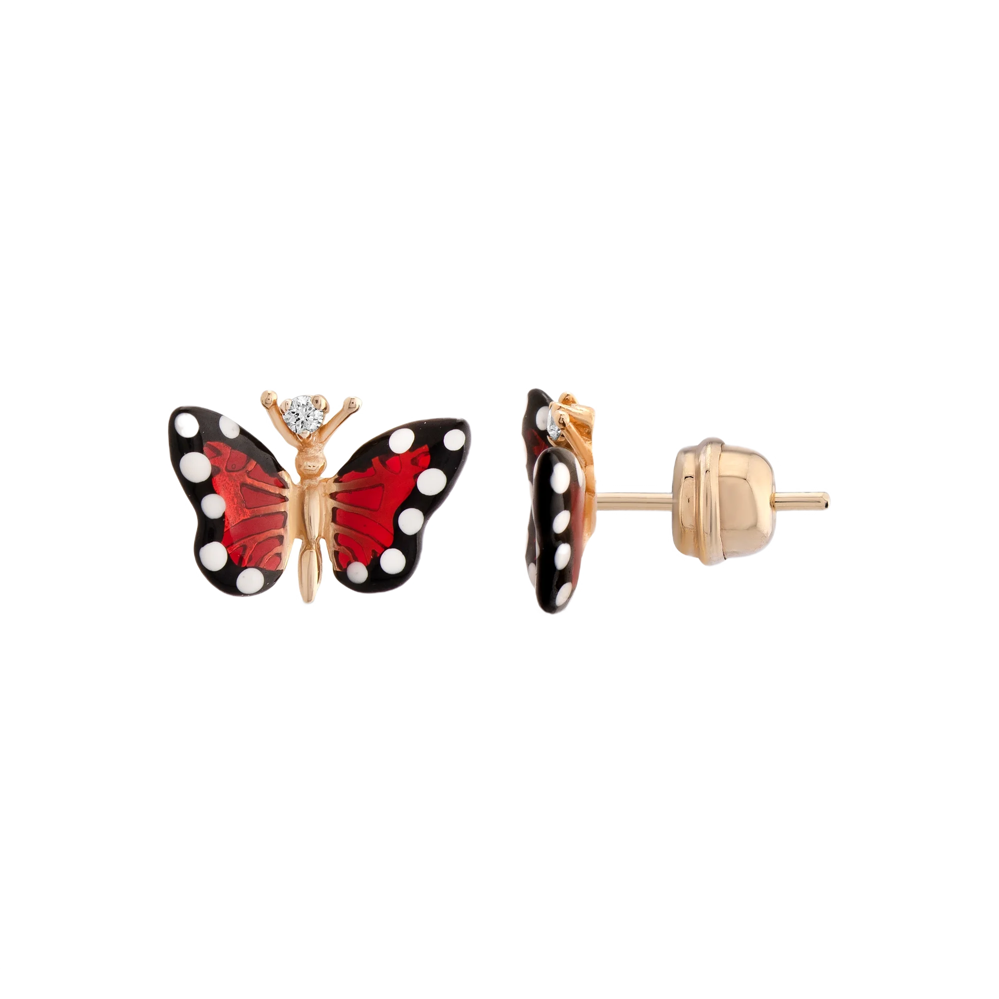 Monarch Butterfly Серьги