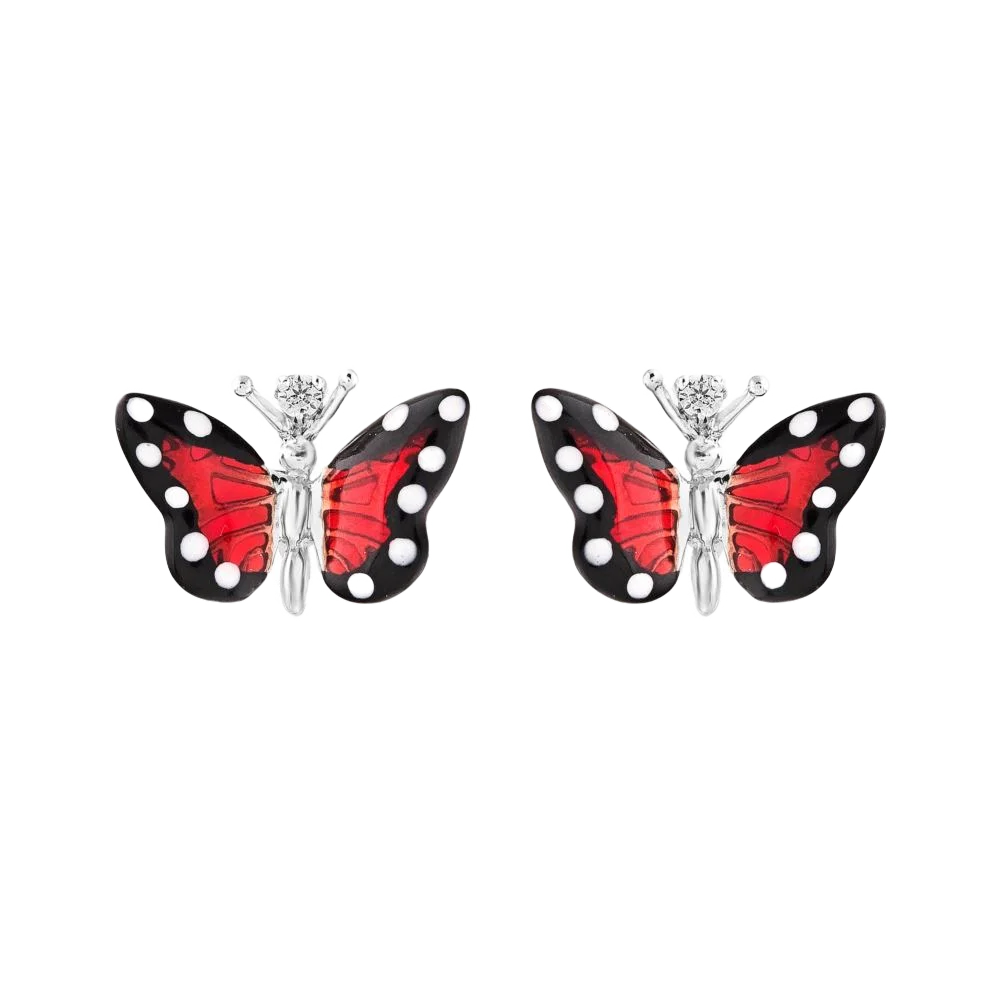 Monarch Butterfly Серьги
