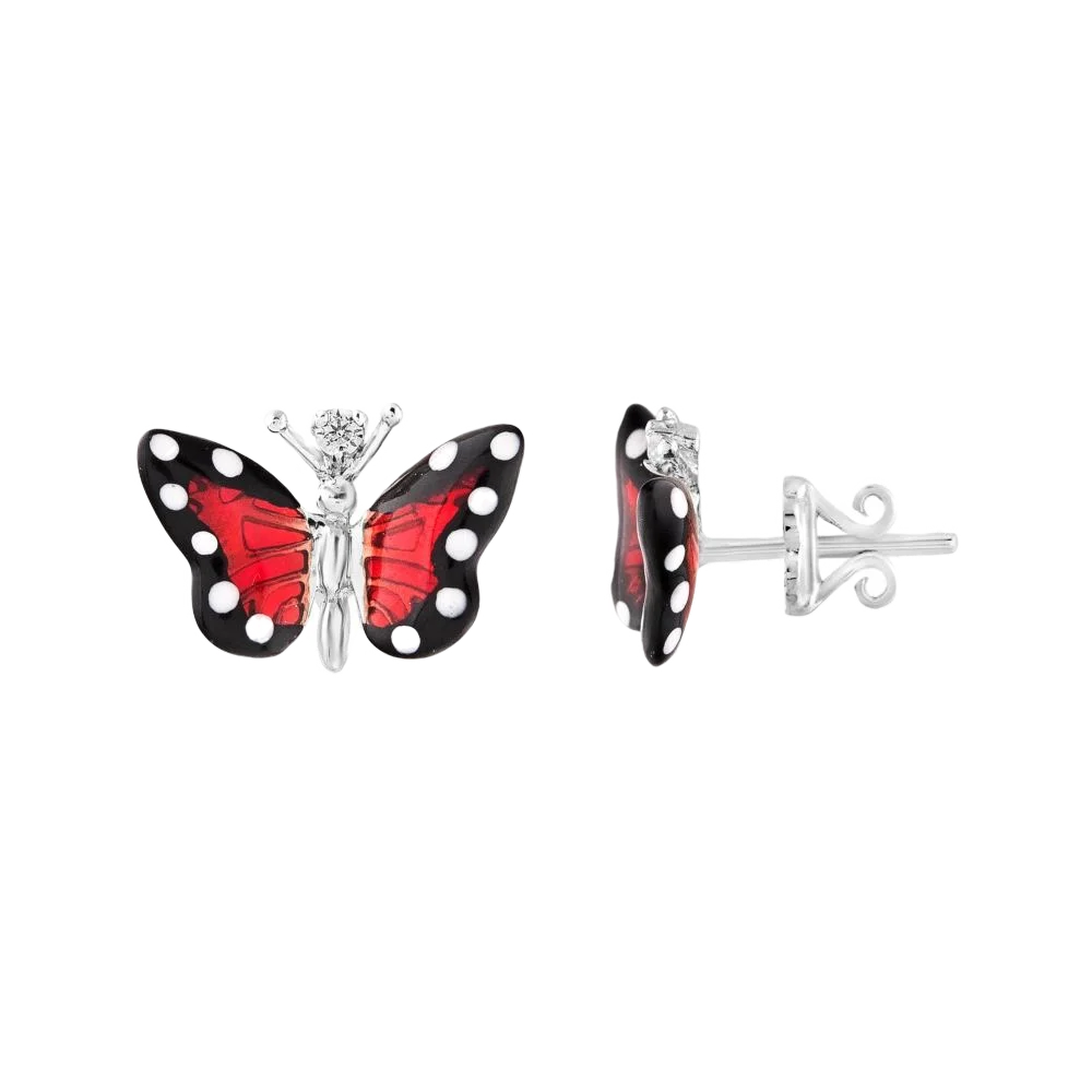 Monarch Butterfly Серьги